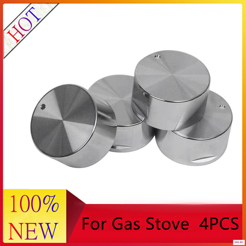4Pcs Alloy material Rotary Switches Round Knob Gas Stove Burner Oven Kitchen Parts Handles For | Бытовая - Цена: 901,56 руб. / lot