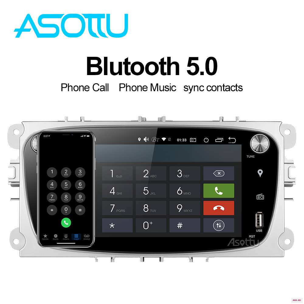 Asottu FO601 Android 9 0 автомобильное радио для Ford focus 2 Mondeo C max galaxy S Transit Tourneo Автомобильный gps мультимедийный