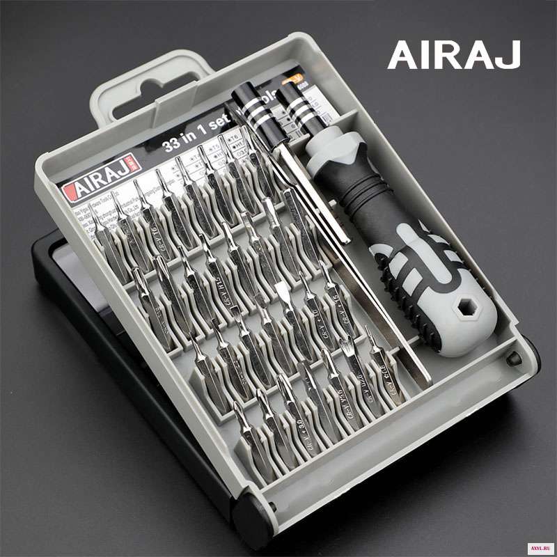 AIRAJ все в 1 Набор отверток точность Магнитная отвертка бит Torx шестигранный ручка мобильный телефон Ремонт