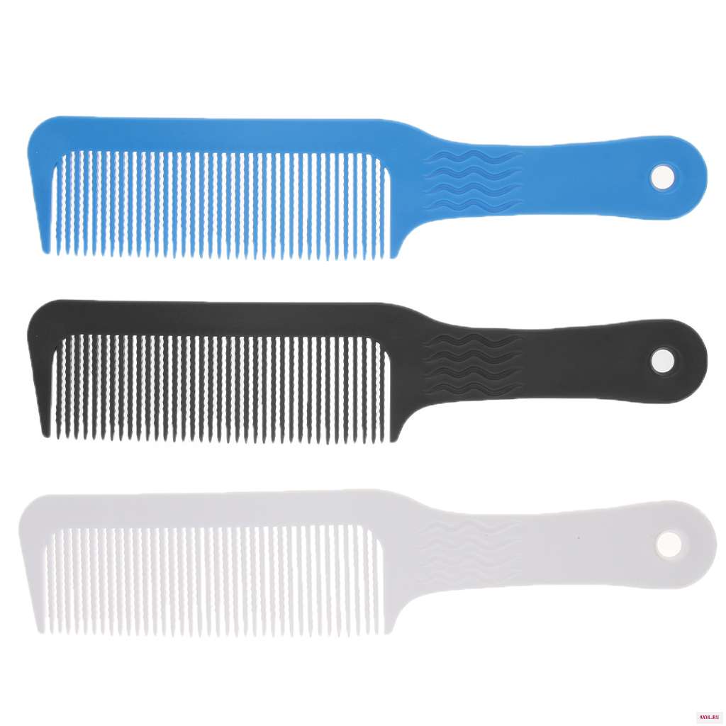 Anti-Static Clipper Barber Comb Wavy Teeth Flat Top Comb Hairdresser Styling