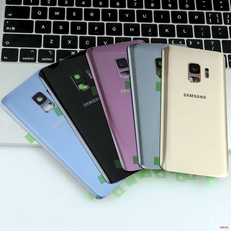 5 8 "оригинальный задний стеклянный корпус чехол для Samsung Galaxy S9 G960F Задняя крышка батареи Дверь объектив