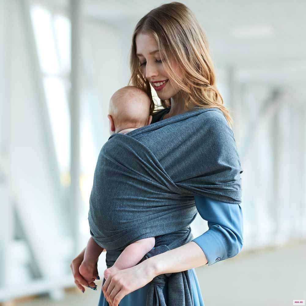 Слинг переноска для новорожденных мягкая дышащая накидка Хипсит удобный чехол кормления грудью