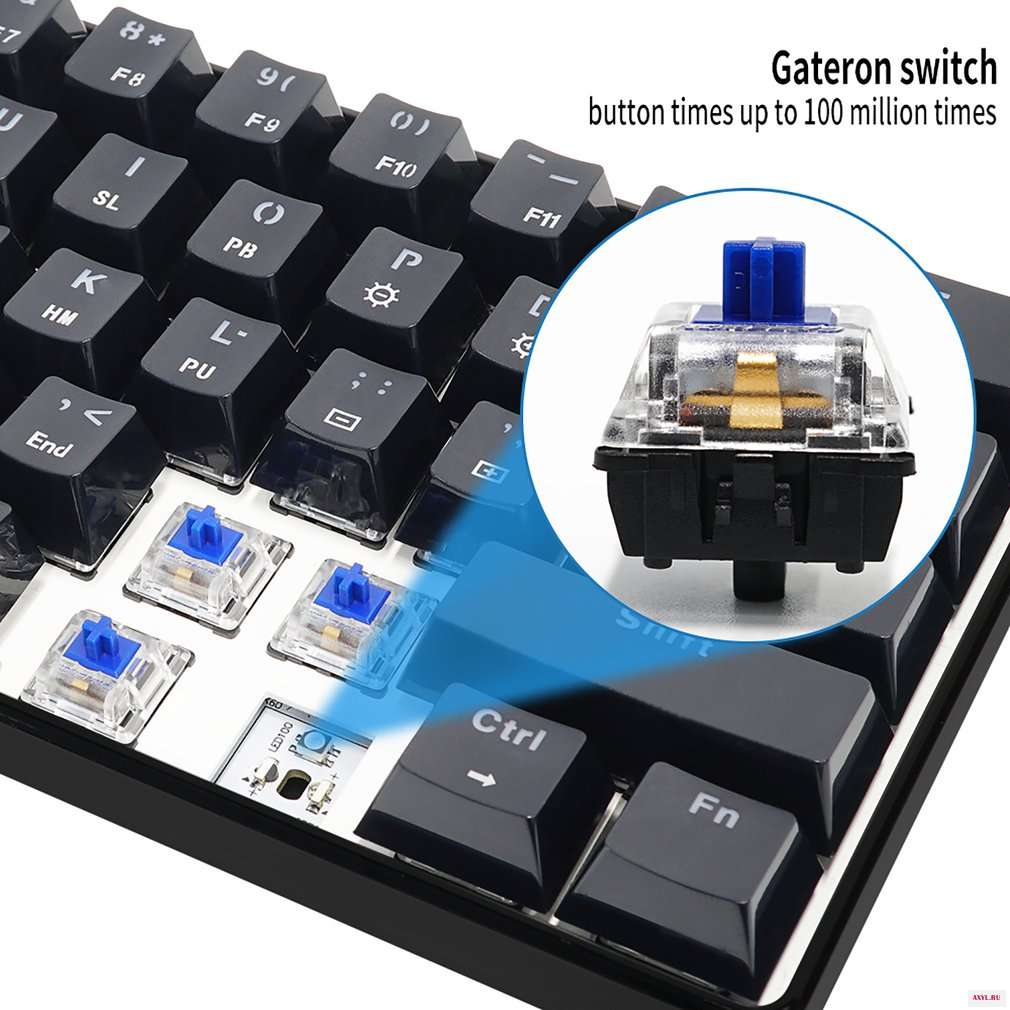 GK61 сменная 60% RGB клавиатура индивидуальный комплект печатная плата монтажная пластина чехол геймерская