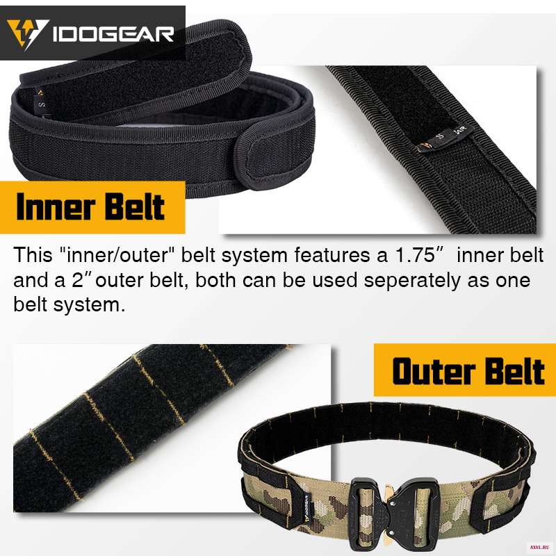 IDOGEAR Тактические 2 дюйма боевой пояс металлический Кобра пряжки службы Молл мужские тактические пояса Ремни