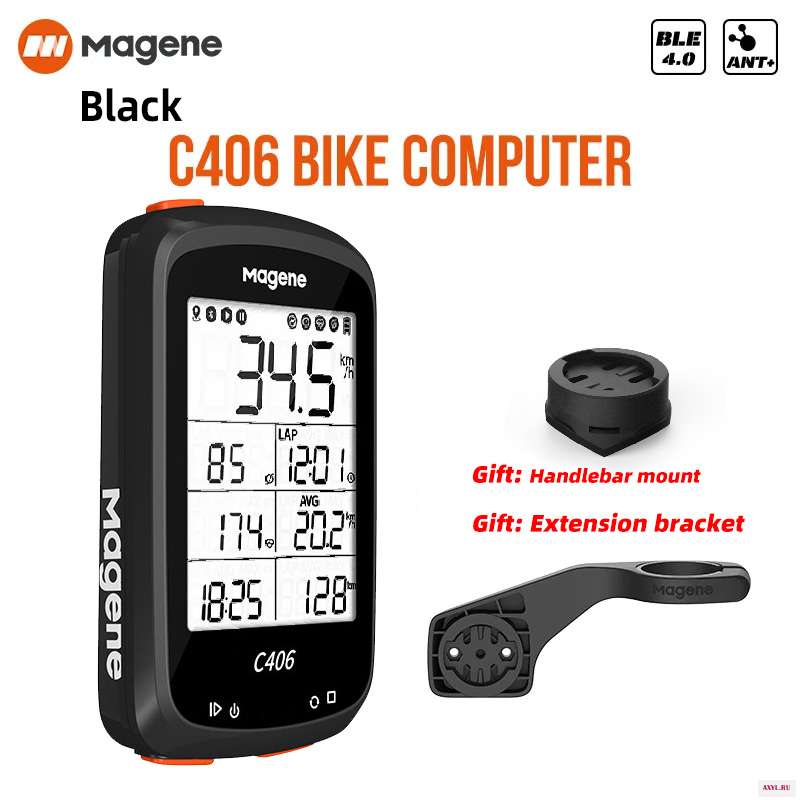 Велосипедный компьютер Magene C406 водонепроницаемый GPS беспроводной смарт спидометр одометр для горных
