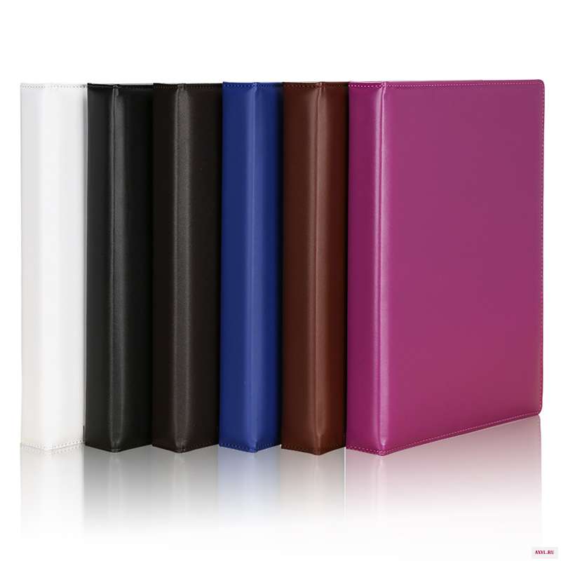Kingfom из искусственной кожи Ring Binders A4 3 кольца папка для файлов с карманным держателем бумаги документов|Папка