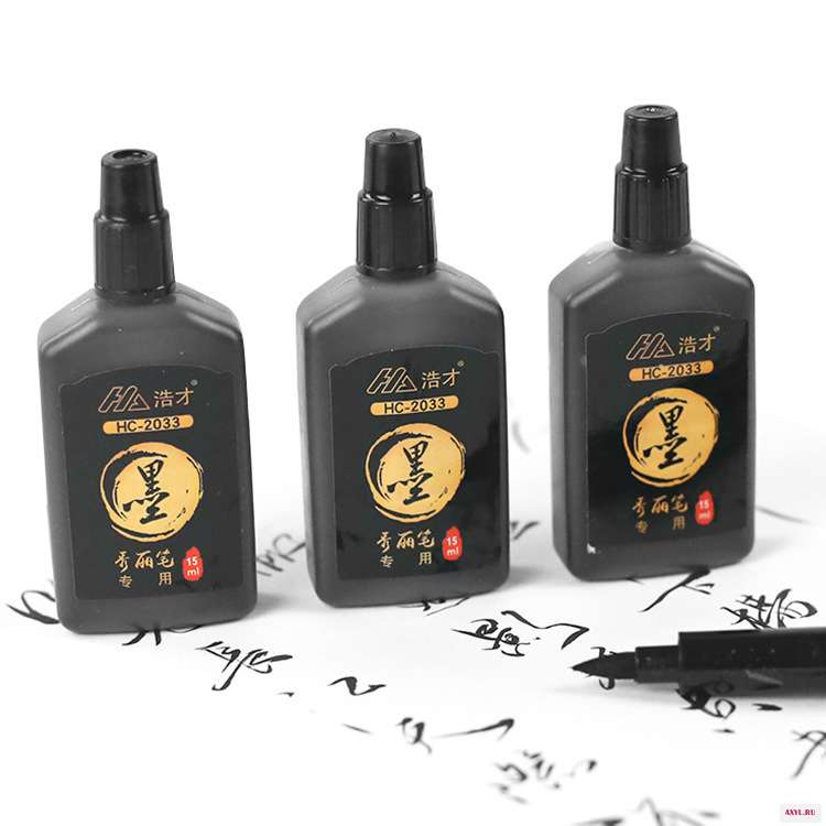 3 шт./лот каллиграфическая ручка для рисования мягкая можно добавить чернил кисть практики красоты школьные