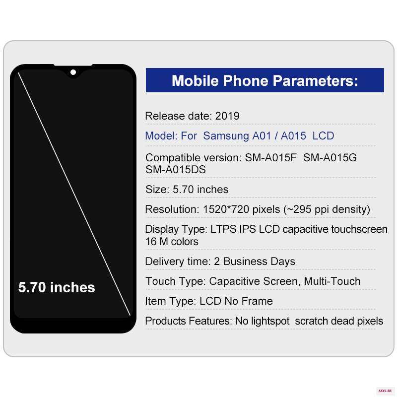 ЖК дисплей 5 7 дюйма для Samsung Galaxy A01 A015F A015 сенсорный экран дигитайзер A015F/DS запасные части|Экраны мобильных