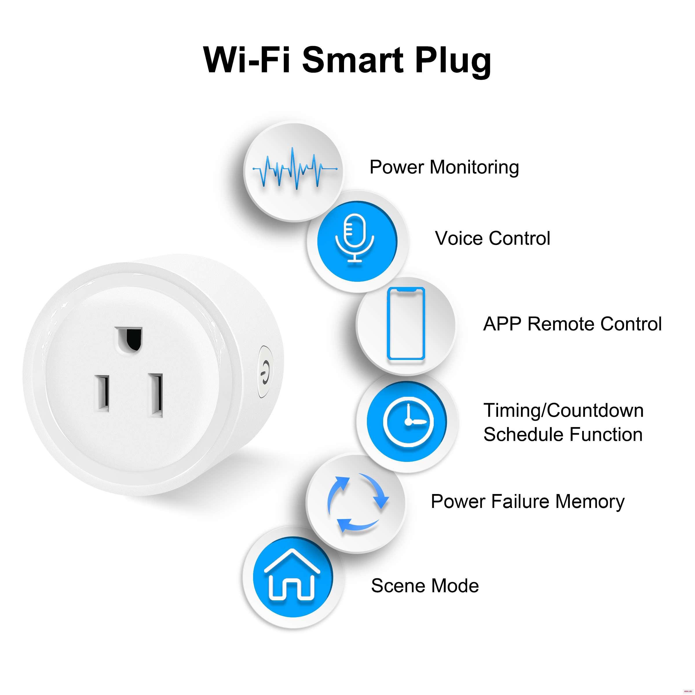 Wifi Smart Plug US мини розетка синхронизация голосового управления с помощью приложения Life работа Google Home Alexa не