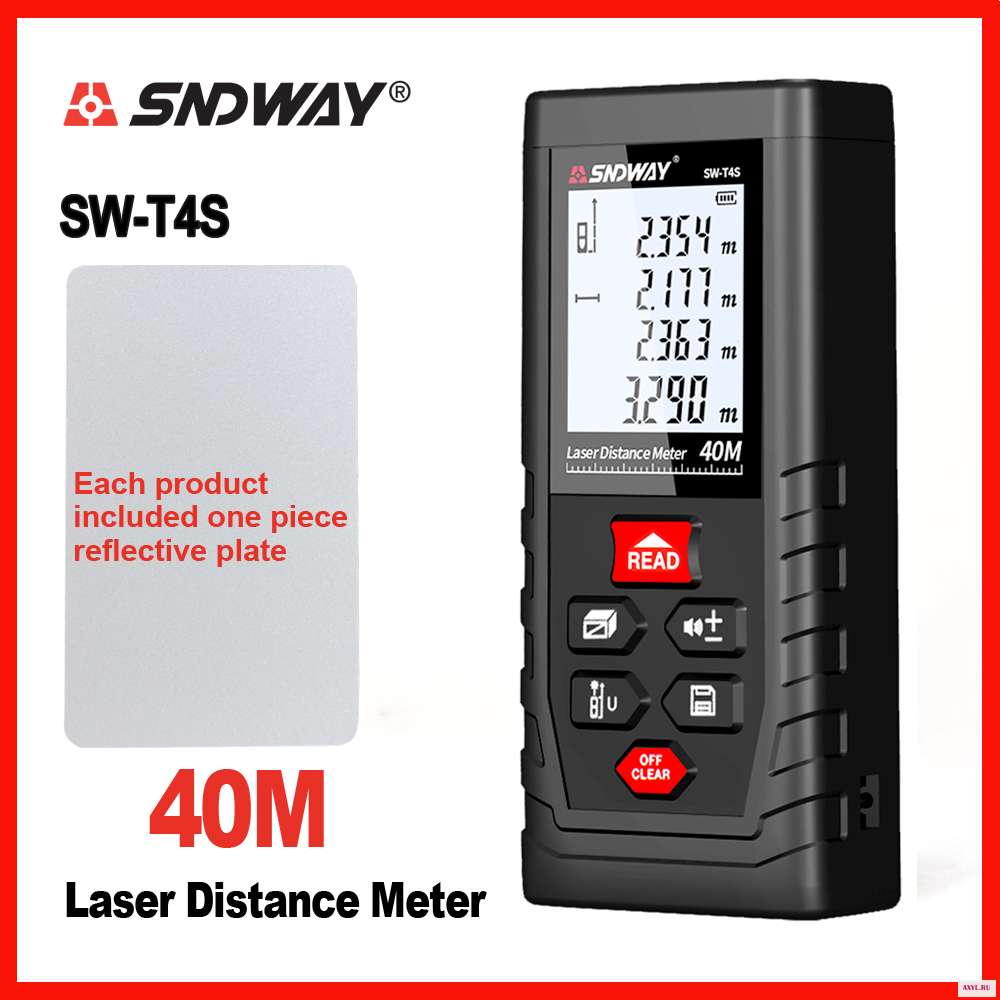 Лазерный дальномер SNDWAY электронная рулетка для расстояний 40м 60м 80м 100м|distance meter range|laser distance meterdistance |