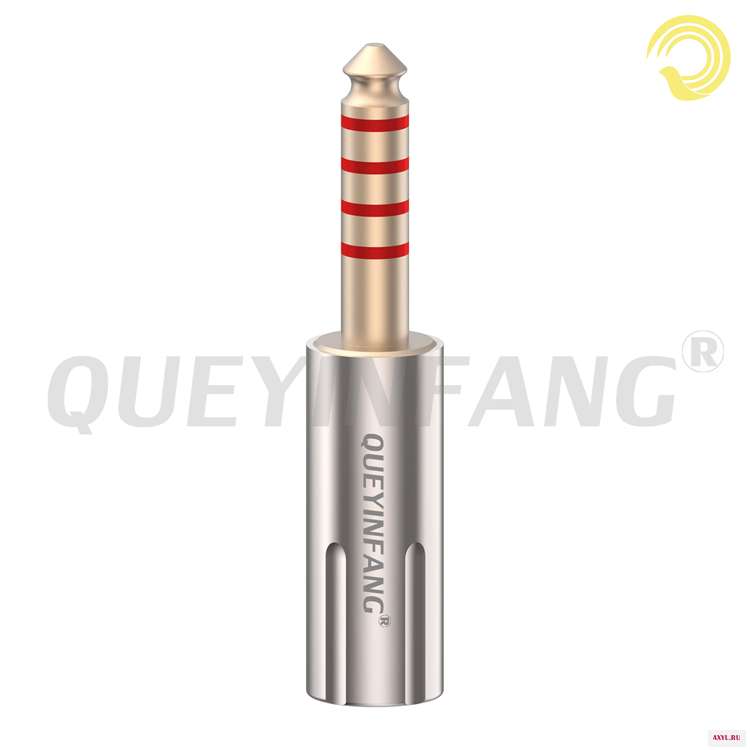 QUEYINFANG Jack 4 мм аудио разъем позолоченный 5 полюсов сбалансированный наушниковые затычки Медь контактный