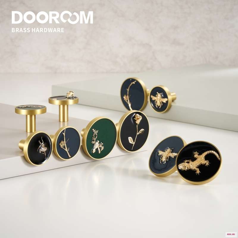 Медные Крючки Dooroom для ванной комнаты кухни прихожей вешалки одежды стен пчела танцовщица роза птица геккон