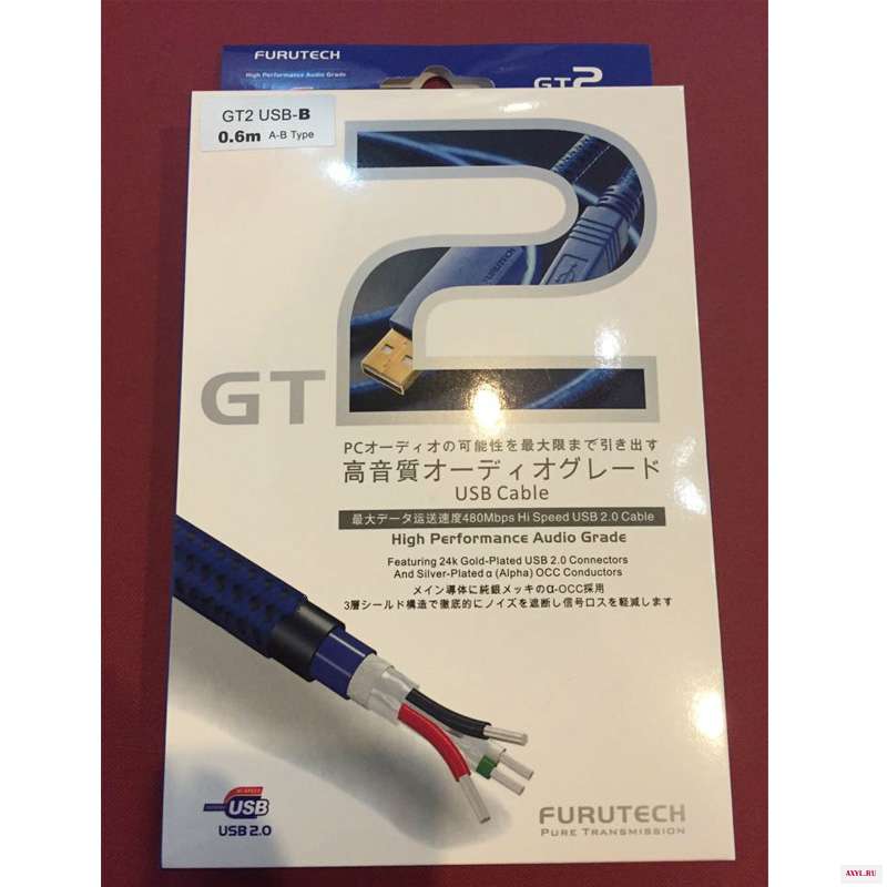 Hi end Furutech GT2 USB от A до B посеребренный OCC медный аудио цифровой кабель|Кабели USB| |