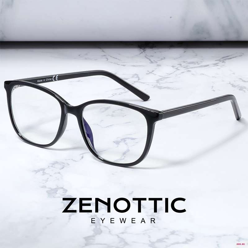 Оправа для очков ZENOTTIC мужчин и женщин пластиковые квадратные оптические аксессуары коррекции миопии с