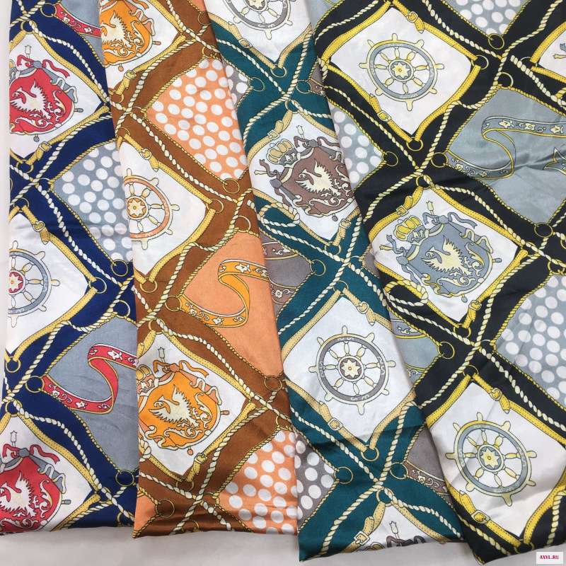 Print satin pajamas fabric