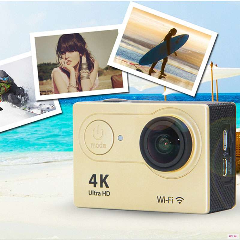 Экшн камера H12 с поддержкой Wi Fi 4k водонепроницаемая|Экшн-камеры| |