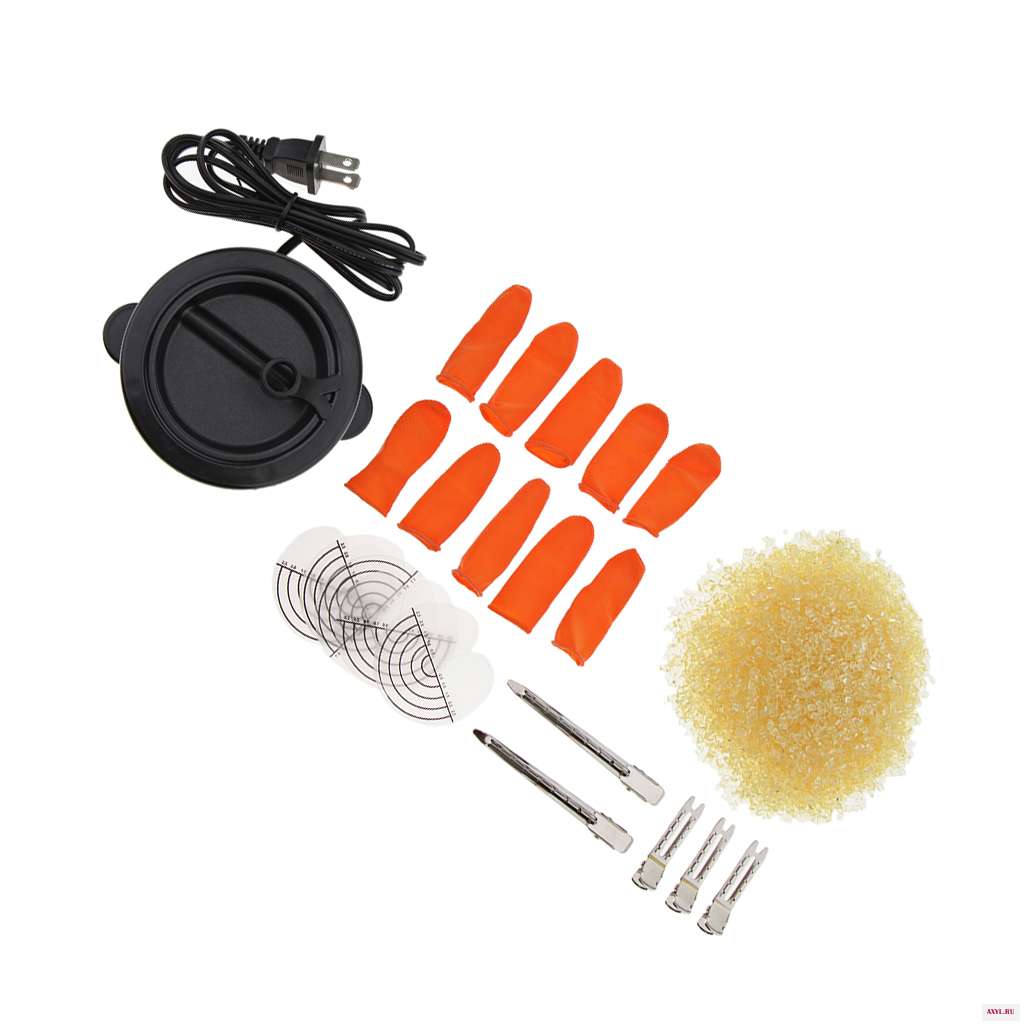 Fusion Melt Hot Pot Keratin Glue Melting Pot for Hair Extensions with Rebond Granules Beads Kit