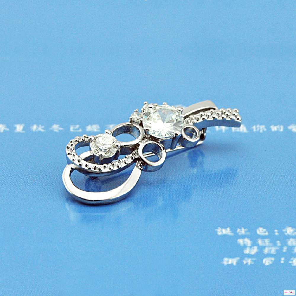 Женская Брошь из серебра 925 пробы брошь с цирконом|jewelry mix|jewelry wholsalejewelry plier |