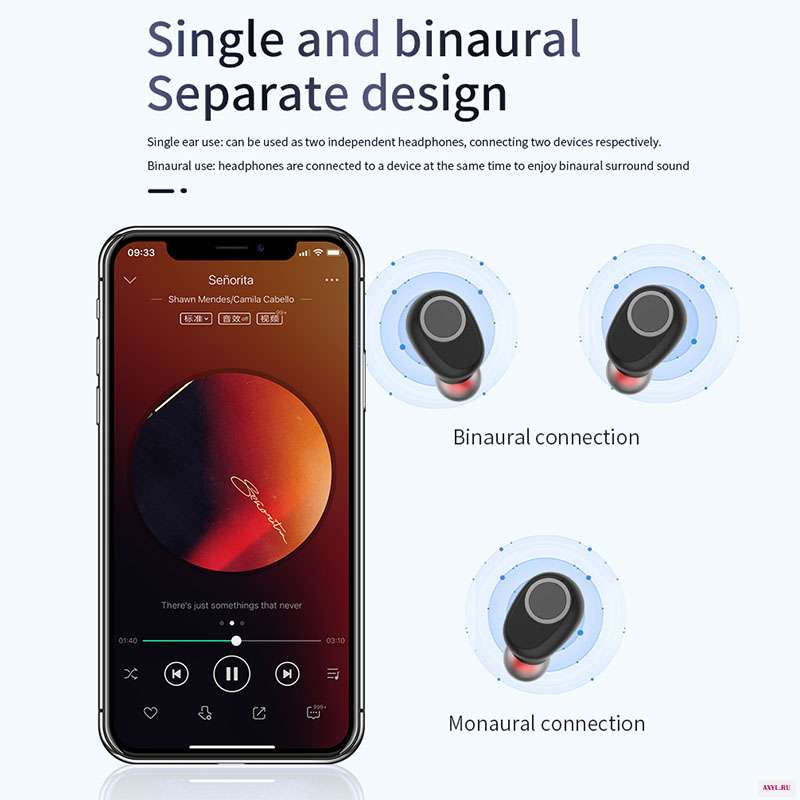 TWS Bluetooth наушники 5 0 с сенсорным управлением беспроводная гарнитура игровые для смартфонов iPhone Xiaomi|Наушники