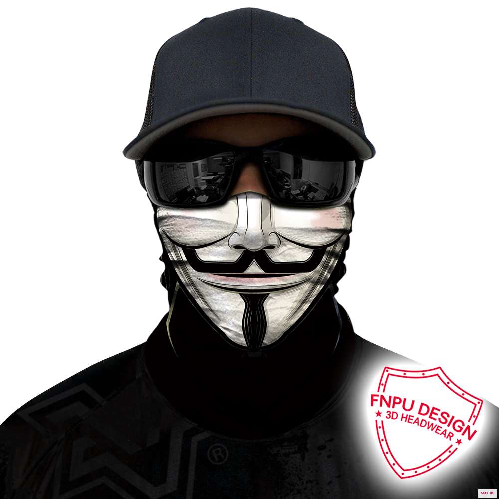 Бандана для мужчин 3D braga cuello Bufanda маскировка анонимная Хэллоуин мотоциклетная маска Балаклава