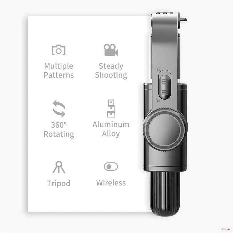 Proker ручной шарнирный стабилизатор для камеры GoPro мобильный телефон держатель селфи палки регулируемая