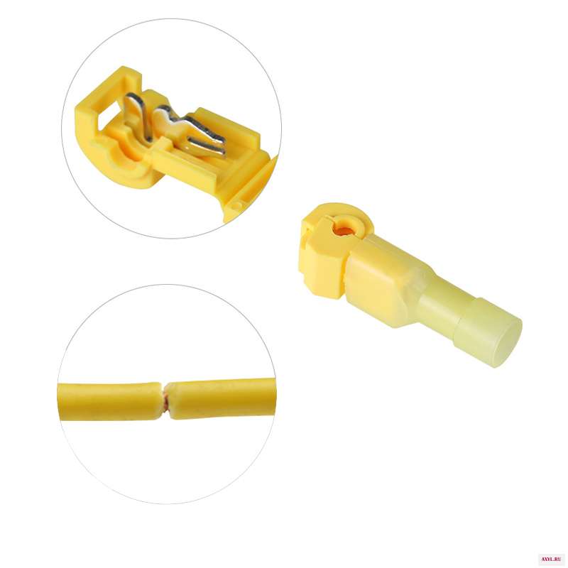 500 наборов быстрый Электрический кабель соединители оснастки фиксатор соединения провода терминал