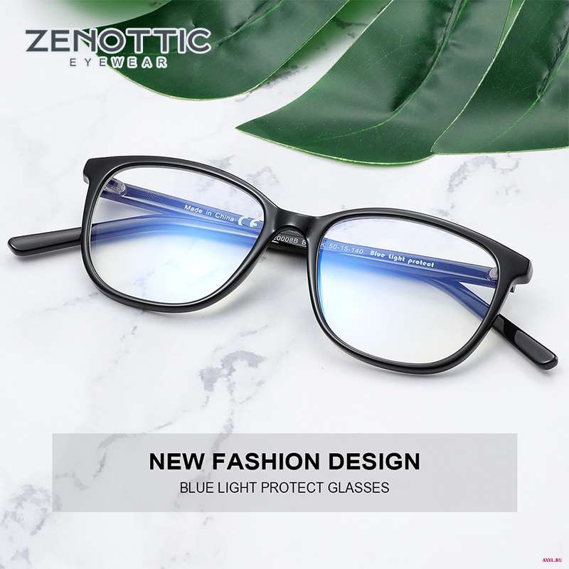 Оправа для очков ZENOTTIC мужчин и женщин пластиковые квадратные оптические аксессуары коррекции миопии с