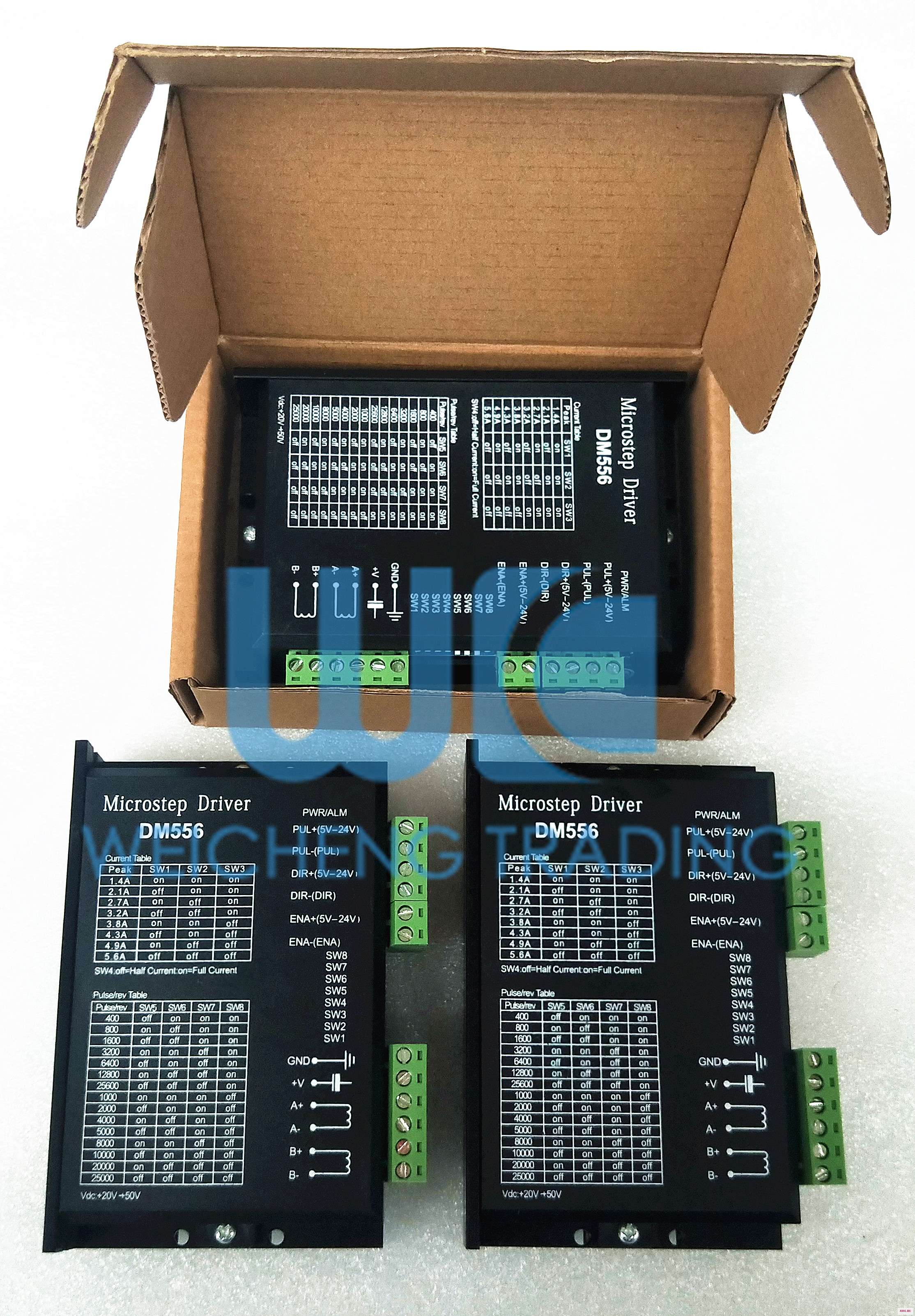 Фрезерный станок с ЧПУ электронный комплект 3 шт. DM542 Драйвер + NEMA23 3N.M двигатель постоянного тока 350 Вт 36В