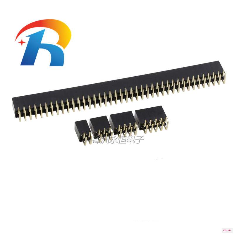 2 54 мм R/двойной ряд женский ~ 40P PCB плата угловой штыревой разъем выносной 2*4/6/10/20/40Pin для Arduino|Соединители| |