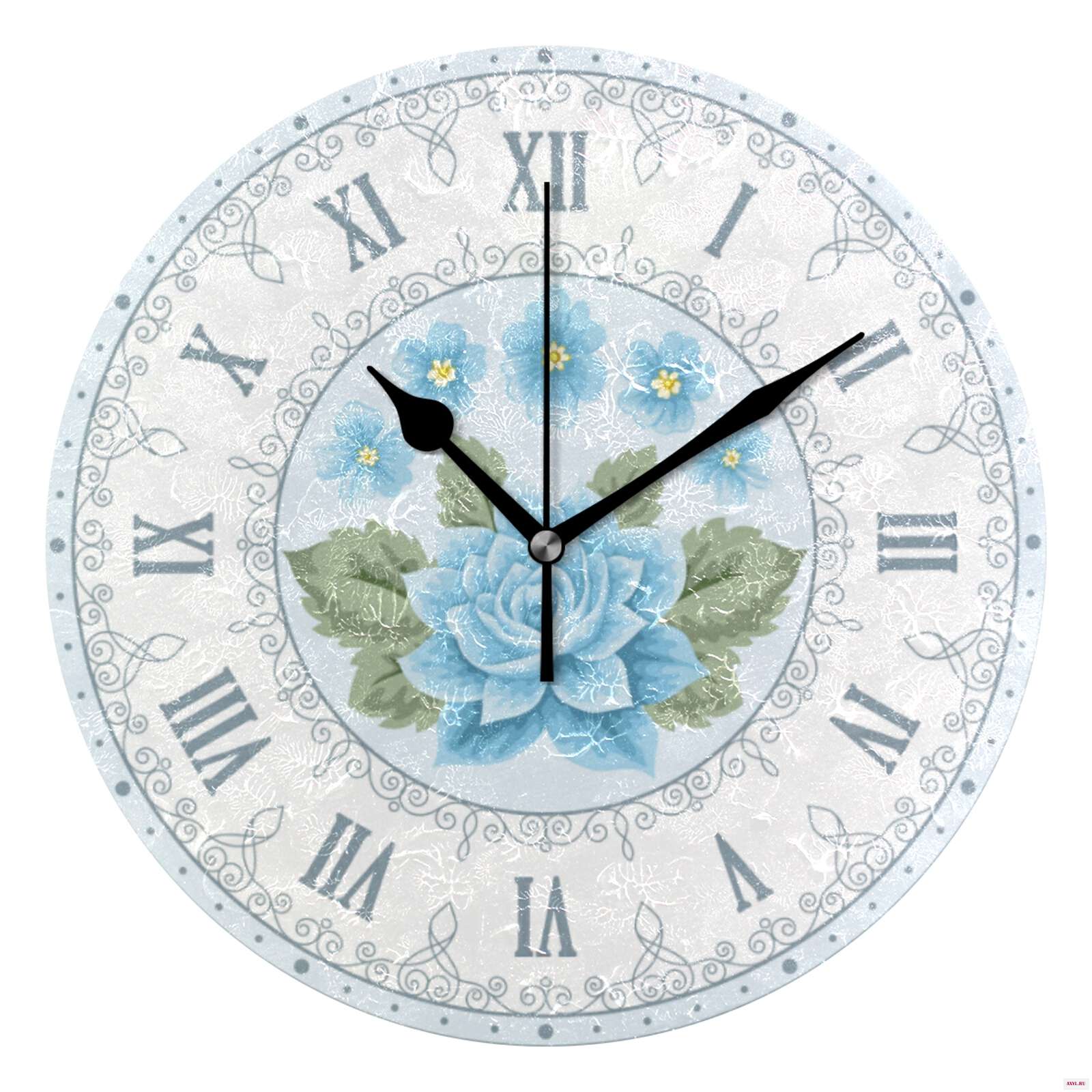 Кварцевые аналоговые тихие настольные часы круглые Настенные с - Цена: 1 195,39 руб.