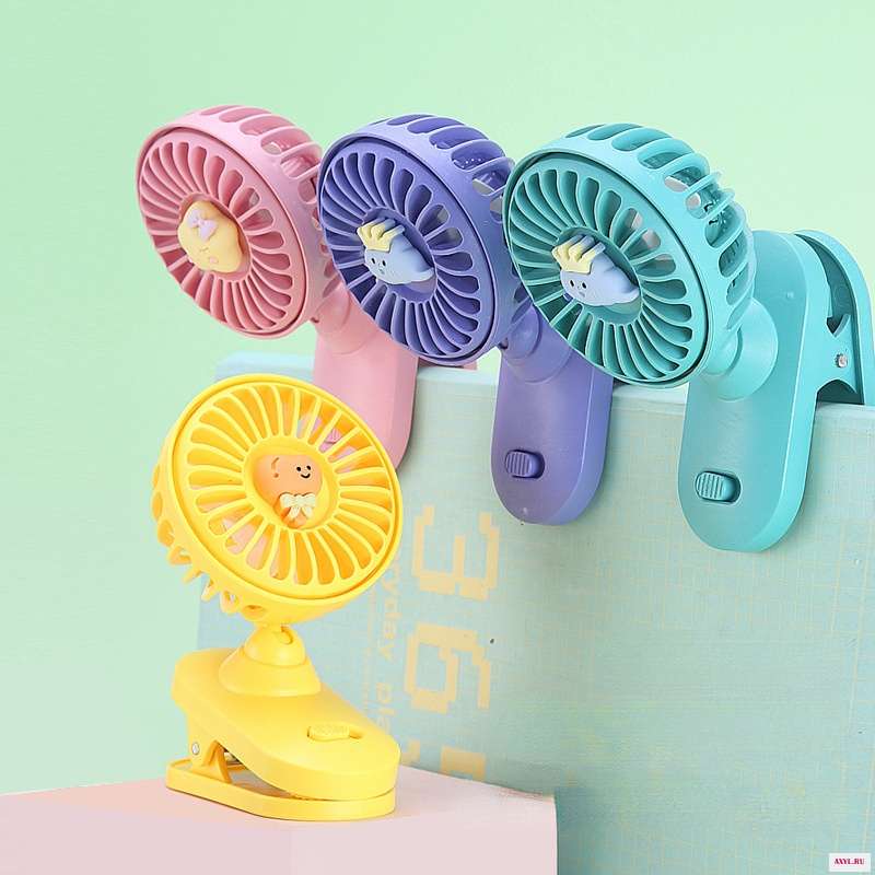 Мини вентилятор с маленьким зажимом настенный потолочный - Цена: 328,02 руб.